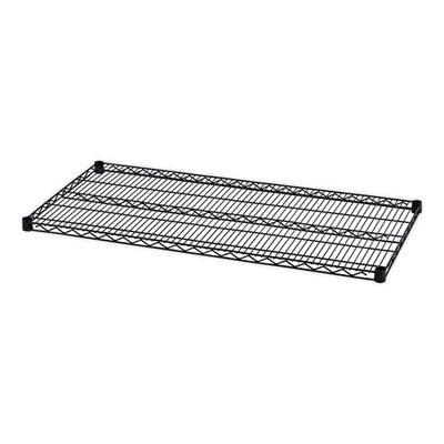 Industrial Wire Shelving Extra Wire Shelves, 48w X 24d, Black, 2 Shelves/carton