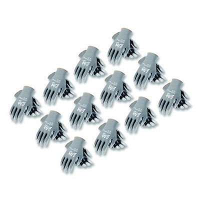 Gp Polyurethane-coated Nylon Gloves, Large, Gray, 12 Pairs