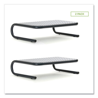 Metal Monitor Stand Riser For Computer, 14.88" X 11.33" X 4.21", Black, Supports 44 Lbs Metal Monitor Stand Riser For Computer, 14.88" X 11.33" X 4.21", Black, Supports 44 Lbs