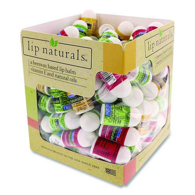 Assorted Flavors Lip Balm, Bing Cherry, Tea Tree Mint, Vanilla Bean, 0.1 Oz Tube, 100/box