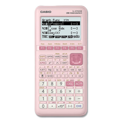 Fx-9750giii 3rd Edition Graphing Calculator, 21-digit Lcd, Pink Fx-9750giii 3rd Edition Graphing Calculator, 21-digit Lcd, Pink