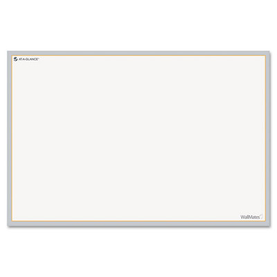 Wallmates Self-adhesive Dry Erase Writing/planning Surface, 36 X 24, White/gray/orange Sheets, Undated Wallmates Self-adhesive Dry Erase Writing/planning Surface, 36 X 24, White/gray/orange Sheets, Undated