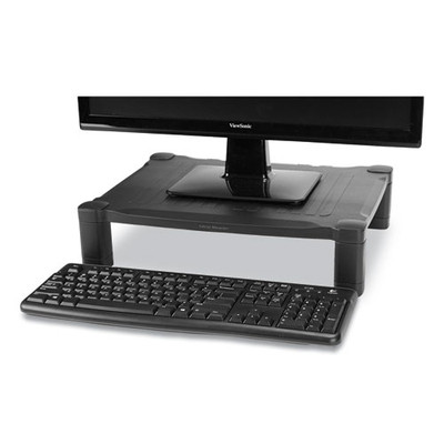 Adjustable Rectangular Monitor Stand, 17" X 13" X 3.75" To 5.75", Black, Supports 22 Lbs Adjustable Rectangular Monitor Stand, 17" X 13" X 3.75" To 5.75", Black, Supports 22 Lbs