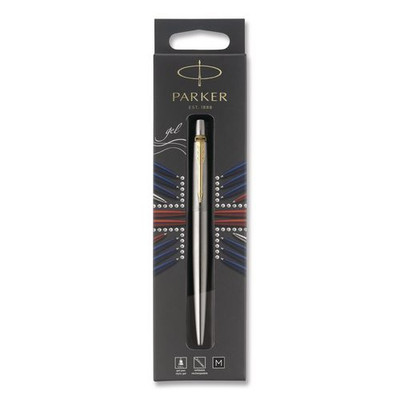 Jotter Rollerball Pen, Retractable, Medium 0.7 Mm, Black Ink, Stainless Steel Barrel