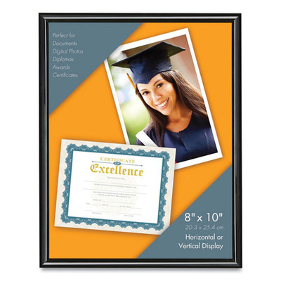 U-channel Document Frame, 8 X 10, Black U-channel Document Frame, 8 X 10, Black