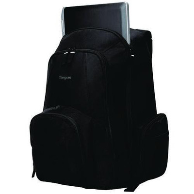Groove Laptop Backpack, Fits Devices Up To 15.4", Nylon/pvc, 15 X 7 X 18, Black