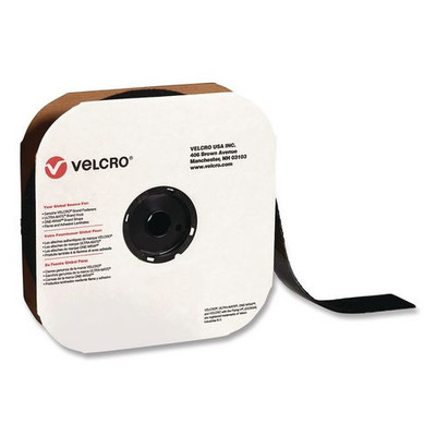 Sticky-back Fasteners, Loop Side, 2" X 75 Ft, Black