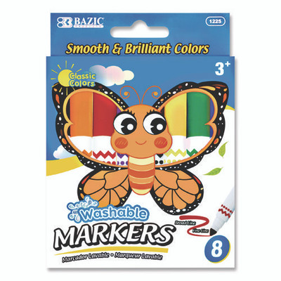 Products Broad Line Jumbo Washable Markers, Broad Bullet Tip, 8 Assorted Colors, 24/set Products Broad Line Jumbo Washable Markers, Broad Bullet Tip, 8 Assorted Colors, 24/set