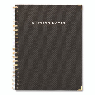 Meeting Notes Book, Space For Up To 159 Meetings, Meeting-minutes/notes Format, Black/gold Cover, (80) 11 X 8.5 Sheets Meeting Notes Book, Space For Up To 159 Meetings, Meeting-minutes/notes Format, Black/gold Cover, (80) 11 X 8.5 Sheets