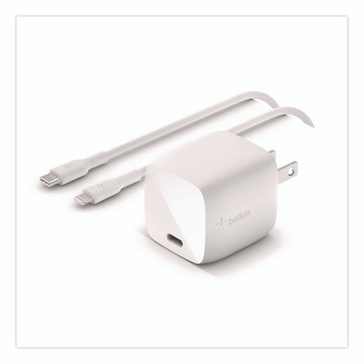 Boost Charge Usb-c Pd 3.0 Pps Wall Charger + Usb-c To Usb-c Cable, White Boost Charge Usb-c Pd 3.0 Pps Wall Charger + Usb-c To Usb-c Cable, White