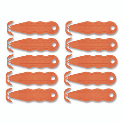 Kurve Blade Plus Safety Cutter, 5.75" Plastic Handle, Orange, 10/box Kurve Blade Plus Safety Cutter, 5.75" Plastic Handle, Orange, 10/box