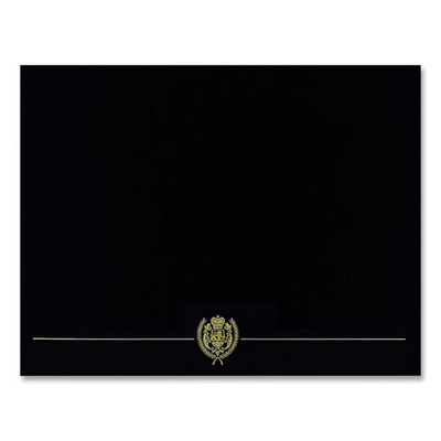 Classic Crest Certificate Covers, 9.38 X 12, Black, 5/pack Classic Crest Certificate Covers, 9.38 X 12, Black, 5/pack