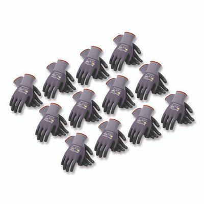 Endurance Seamless Knit Nylon Gloves, Medium, Gray/black, 12 Pairs Endurance Seamless Knit Nylon Gloves, Medium, Gray/black, 12 Pairs