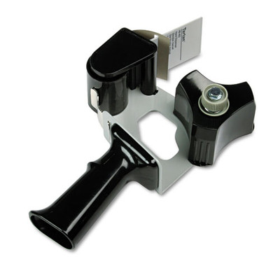 Pistol Grip Box Sealing Tape Dispenser, 3" Core, For Rolls Up To 2" X 60 Yds, Black Pistol Grip Box Sealing Tape Dispenser, 3" Core, For Rolls Up To 2" X 60 Yds, Black