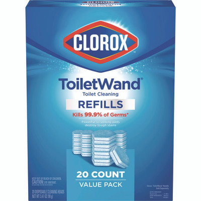 Disinfecting Toiletwand Refills, Blue/white, 4/carton Disinfecting Toiletwand Refills, Blue/white, 4/carton
