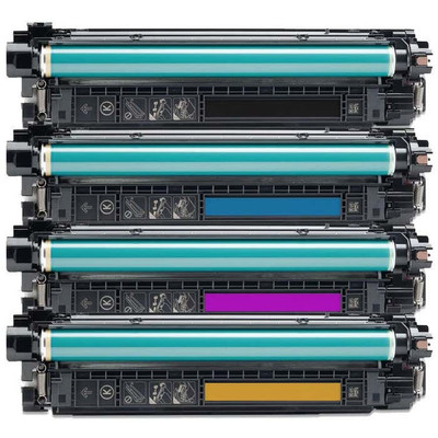 Vivid Series High Yield 4 Pack Toner Cartridge (New OEM Chip) for HP 212X, Black, Cyan, Yellow, Magenta Toners