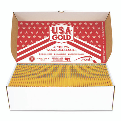 School Pencils, Hb (#2), Black Lead, Yellow Barrel, 750/box