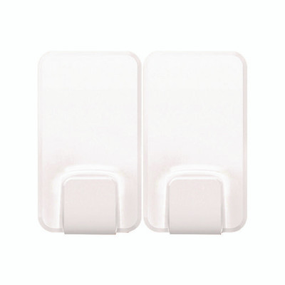 X-large Utility Hooks, Plastic, White, 15 Lb Capacity, 2 Hooks And 8 Strips/pack X-large Utility Hooks, Plastic, White, 15 Lb Capacity, 2 Hooks And 8 Strips/pack