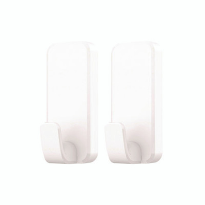 X-large Utility Hooks, Plastic, White, 10 Lb Capacity, 2 Hooks And 6 Strips/pack X-large Utility Hooks, Plastic, White, 10 Lb Capacity, 2 Hooks And 6 Strips/pack
