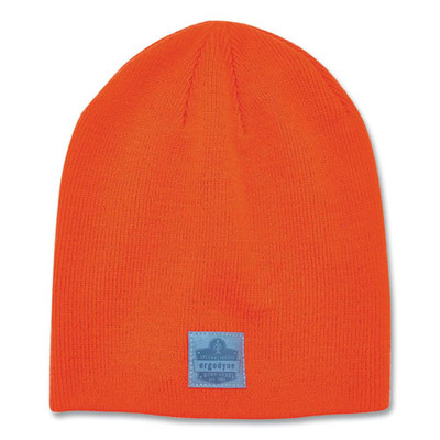 N-ferno 6812 Rib Knit Beanie, One Size Fits Most, Orange