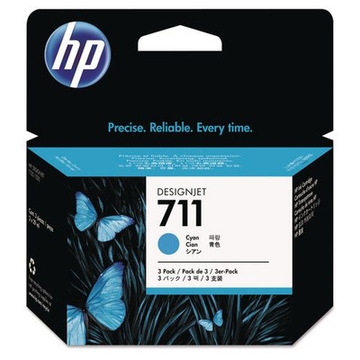 Hp 711, (cz134a) 3-pack Cyan Original Ink Cartridges