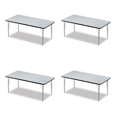Adjustable Activity Table, Rectangular, 60" X 30" X 19" To 29", Granite Top, Black Legs, 4/pallet Adjustable Activity Table, Rectangular, 60" X 30" X 19" To 29", Granite Top, Black Legs, 4/pallet