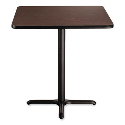 Cafe Table, 36w X 36d X 36h, Square Top/x-base, Mahogany Top, Black Base Cafe Table, 36w X 36d X 36h, Square Top/x-base, Mahogany Top, Black Base