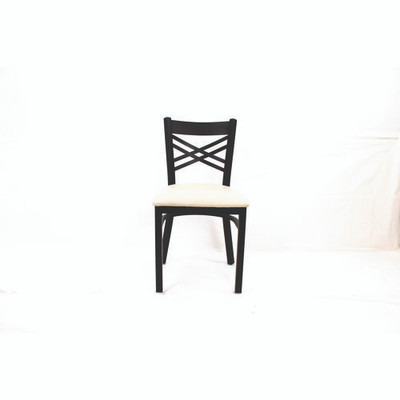 X Series Chair, Supports Up To 300 Lb, 18" Seat Height, Cream Seat, Black Back, Black Base X Series Chair, Supports Up To 300 Lb, 18" Seat Height, Cream Seat, Black Back, Black Base