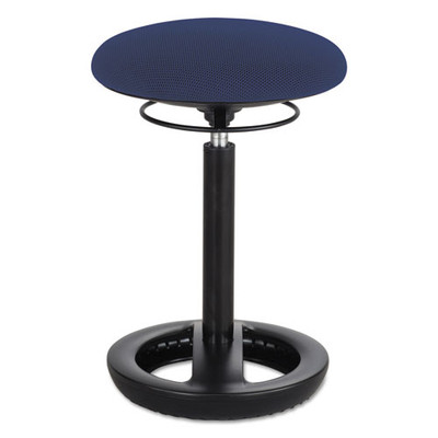 Twixt Desk Height Ergonomic Stool, Supports Up To 250 Lb, 22.5" Seat Height, Blue Seat, Black Base Twixt Desk Height Ergonomic Stool, Supports Up To 250 Lb, 22.5" Seat Height, Blue Seat, Black Base