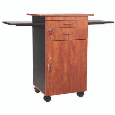 Multimedia Presentation Cart, 25 X 19 X 38, Cherry/black Multimedia Presentation Cart, 25 X 19 X 38, Cherry/black