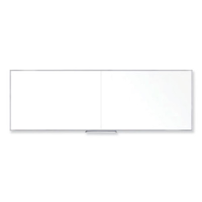 Non-magnetic Whiteboard With Aluminum Frame, 144.63" X 48.47", White Surface, Satin Aluminum Frame Non-magnetic Whiteboard With Aluminum Frame, 144.63" X 48.47", White Surface, Satin Aluminum Frame