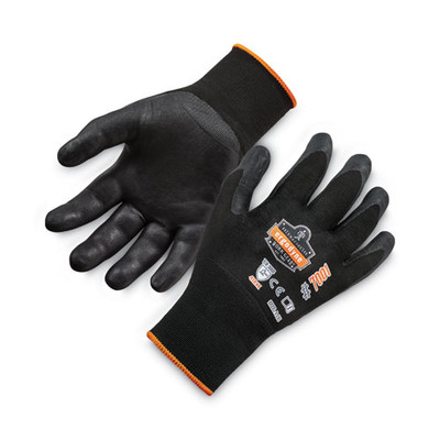 Proflex 7001 Nitrile-coated Gloves, En388: 4121x, 9" Long, Large, Black, Pair Proflex 7001 Nitrile-coated Gloves, En388: 4121x, 9" Long, Large, Black, Pair