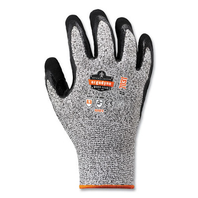 Proflex 7031-case Ansi A3 Nitrile-coated Cr Gloves, En388: 4x42c, 9.5" Long, Medium, Gray, 144 Pairs/carton