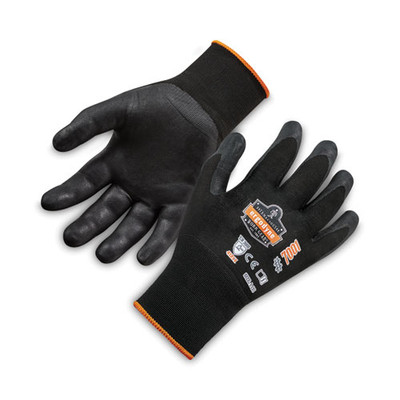 Proflex 7001 Nitrile-coated Gloves, En388: 4121x, 9" Long, Large, Black, 144 Pairs/carton Proflex 7001 Nitrile-coated Gloves, En388: 4121x, 9" Long, Large, Black, 144 Pairs/carton