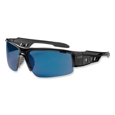 Skullerz Dagr Safety Glasses, Black Nylon Impact Frame, Blue Mirror Polycarbonate Lens Skullerz Dagr Safety Glasses, Black Nylon Impact Frame, Blue Mirror Polycarbonate Lens