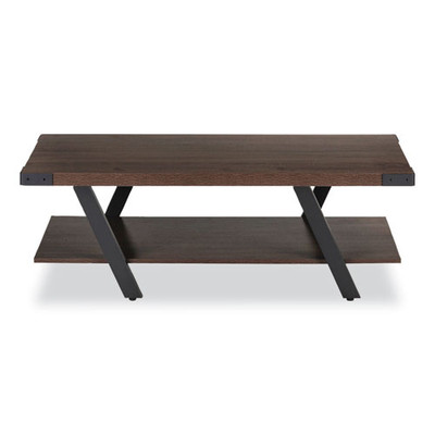 Coffee Table, Rectangular, 48 X 23.75 X 16, Southern Tobacco Top, Black Base Coffee Table, Rectangular, 48 X 23.75 X 16, Southern Tobacco Top, Black Base