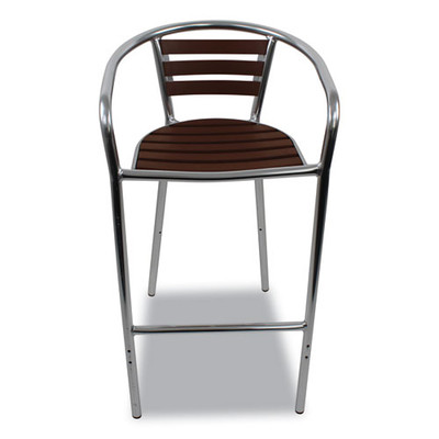Pinzon Series Barstools, Supports Up To 300 Lb, 31" Seat Height, Tan/silver Seat, Tan/silver Back, Silver Base Pinzon Series Barstools, Supports Up To 300 Lb, 31" Seat Height, Tan/silver Seat, Tan/silver Back, Silver Base