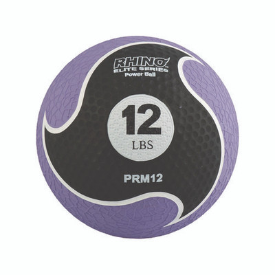 Rhino Elite Medicine Ball, 12 Lb, Purple