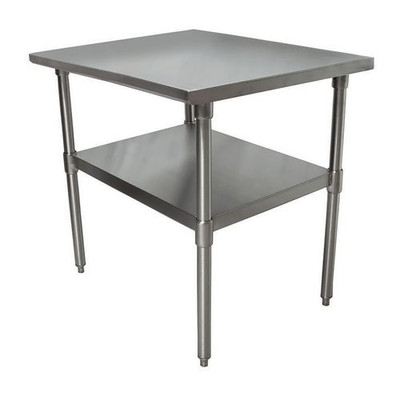 Stainless Steel Flat Top Work Tables, 24w X 24d X 36h, Silver, 2/pallet Stainless Steel Flat Top Work Tables, 24w X 24d X 36h, Silver, 2/pallet