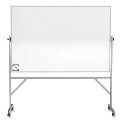 Reversible Magnetic Hygienic Porcelain Whiteboard With Aluminum Frame, 72" X 48", White Surface, Satin Aluminum Frame Reversible Magnetic Hygienic Porcelain Whiteboard With Aluminum Frame, 72" X 48", White Surface, Satin Aluminum Frame