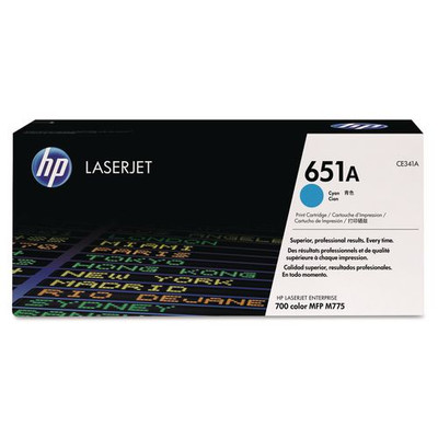 Hp 651a, (ce341a) Cyan Original Laserjet Toner Cartridge