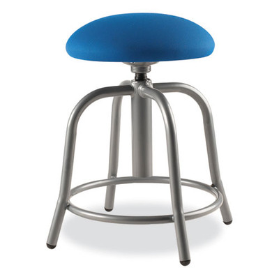 6800 Series Height Adjustable Fabric Padded Seat Stool, Supports 300 Lb, 18" To 25" Seat Height, Cobalt Blue Seat/gray Base 6800 Series Height Adjustable Fabric Padded Seat Stool, Supports 300 Lb, 18" To 25" Seat Height, Cobalt Blue Seat/gray Base