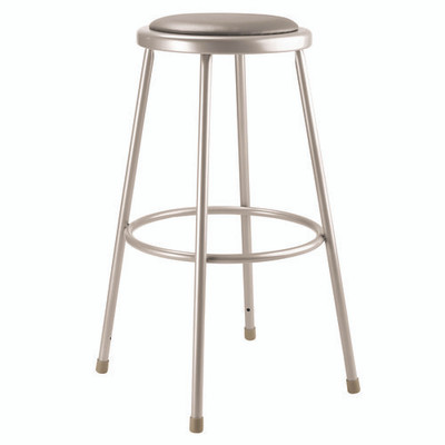 6400 Series Fixed Height Heavy Duty Vinyl Padded Steel Stool, Backless, Supports 500 Lb, 30" Seat Height, Gray Seat/base 6400 Series Fixed Height Heavy Duty Vinyl Padded Steel Stool, Backless, Supports 500 Lb, 30" Seat Height, Gray Seat/base