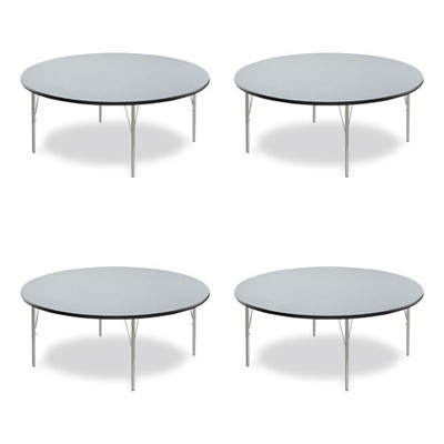 Height Adjustable Activity Tables, Round, 60" X 19" To 29", Gray Granite Top, Gray Legs, 4/pallet Height Adjustable Activity Tables, Round, 60" X 19" To 29", Gray Granite Top, Gray Legs, 4/pallet