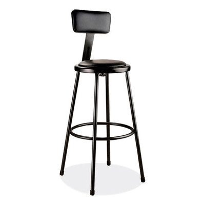 6400 Series Heavy Duty Vinyl Padded Stool With Backrest, Supports 300 Lb, 30" Seat Height, Black Seat/back/base 6400 Series Heavy Duty Vinyl Padded Stool With Backrest, Supports 300 Lb, 30" Seat Height, Black Seat/back/base