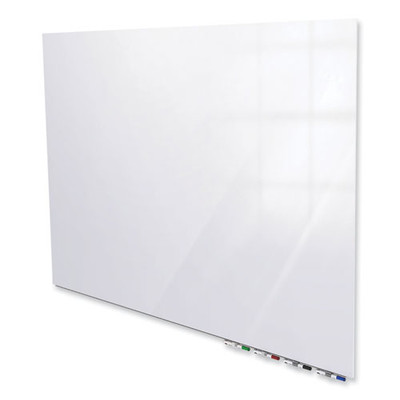 Aria Low-profile Frameless Magnetic Glassboard, 36" X 24", White Surface Aria Low-profile Frameless Magnetic Glassboard, 36" X 24", White Surface