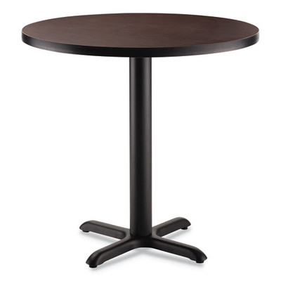 Cafe Table, 36" Diameter X 30h, Round Top/x-base, Mahogany Top, Black Base Cafe Table, 36" Diameter X 30h, Round Top/x-base, Mahogany Top, Black Base