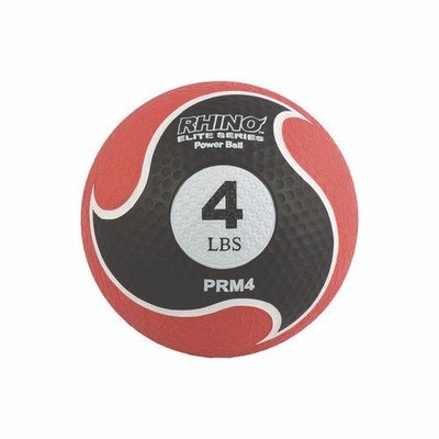 Rhino Elite Medicine Ball, 4 Lb, Red