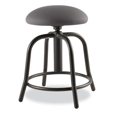 6800 Series Height Adjustable Fabric Seat Stool, Supports Up To 300 Lb, 18" To 25" Seat Height, Charcoal Seat/black Base 6800 Series Height Adjustable Fabric Seat Stool, Supports Up To 300 Lb, 18" To 25" Seat Height, Charcoal Seat/black Base