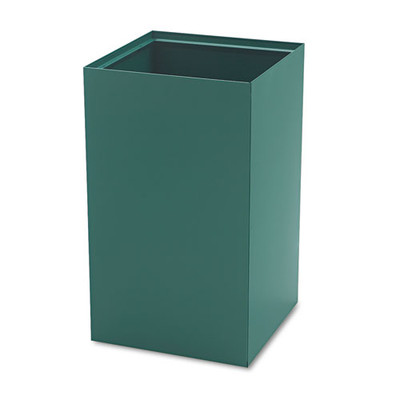 Public Square Recycling Receptacles, Plastic Recycling, 25 Gal, Steel, Green Public Square Recycling Receptacles, Plastic Recycling, 25 Gal, Steel, Green